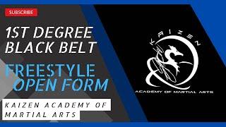 1st Degree Open Form - KAIZEN ACADEMY OF MARTIAL ARTS