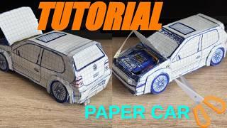 Tutorial Papercraft Golf MK4