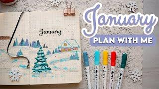 JANUARY 2024 Plan With Me | Bullet Journal Setup