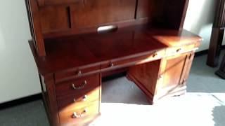 Commercial Interiors Lafayette Cherry Executive Home Office Set