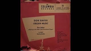 Don Baker ‎— Organ Music