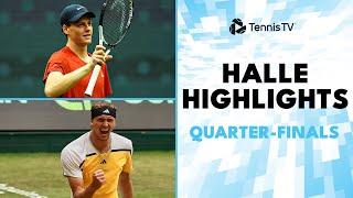 Sinner Takes On Struff; Zverev, Hurkacz & Zhang All Play | Halle 2024 Quarter-Final Highlights