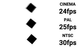 24 fps vs 25 fps vs 30 fps - Motion Video Test - Cinema vs PAL vs NTSC