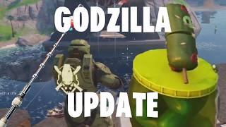 Fishing Near a BROKEN BRIDGE + KAPPA KAPPA Pickle Factory - Fortnite Godzilla Update V33.20 Gameplay