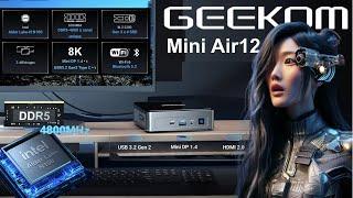 Unveiling the GEEKOM Mini Air 12: Ultra Compact, Next Gen Mini PC with 12th Gen Intel Alder Lake N10