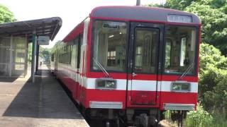 鹿島臨海鉄道大洗鹿島線 徳宿駅と6000形鹿島神宮行