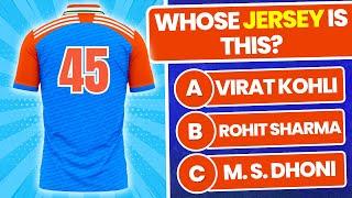 Guess the Indian Cricketers by their Jersey numbers | Cricket quiz challenge