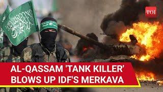 Hamas Fighter Single-Handedly Blows Up IDF Tank With RPG Fire In Gaza's Jabaliya | Watch
