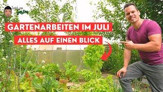 Gartenarbeiten im Juli - Gemüsegarten und Staudenbeet