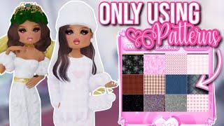 ONLY USING PATTERNS IN DRESS TO IMPRESS | Roblox Dress To Impress Part 3