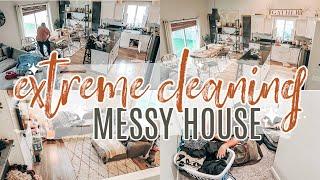 EXTREME CLEAN WITH ME | MESSY HOUSE CLEANING MOTIVATION 2020 | Morgan Bylund