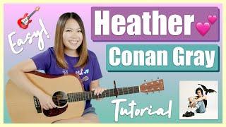 Heather Guitar Lesson Tutorial EASY - Conan Gray [Chords | Strumming | Full Cover] Kid Krow