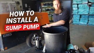 How to Install Crawl Space Sump Pump | Sump Pump for Crawl Space DIY