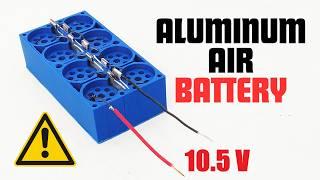 How To Make an Aluminium Air Battery | Genuine Experiment for Batteries DIY