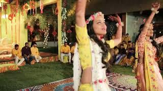 RadhuKishan Wedding --RiRa Dance performances | Haldi night |Surprise for mom-Dad 