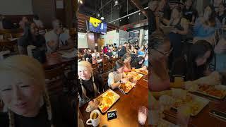 Spicy wing eating contest 