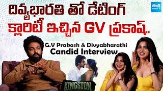 G. V. Prakash Kumar & Divyabharathi CANDID INTERVIEW | Kingston Movie | @SakshiTVCinema