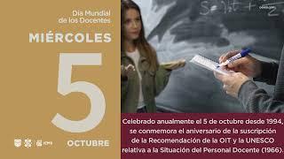 Efemérides Innovación 5 de octubre Día Mundial de los Docentes