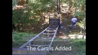 Residential Outdoor Hillside Elevator. Project from start to finish! www.hillsidelifts.com