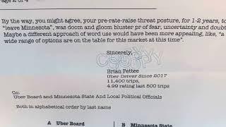 Minnesota driver addresses Uber CEO Dara Khosrowshahi