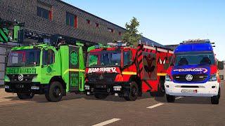 Superheroes Emergency Call 112 - München Firefighters, Ambulances on Duty! 4K
