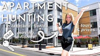 moving to florida! | 3 apartment tours & decision | what $2,000/month gets you in lakeland, florida