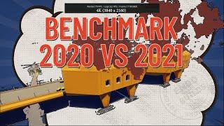 Stormworks Benchmark May 2021 vs May 2020 - Just for fun!