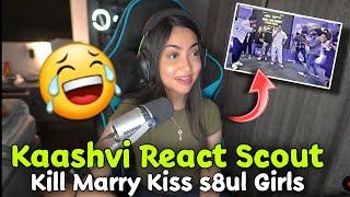 Kaashvi React To Scout /Kill,Marry,Kiss in s8ul members @KaashPlays @sc0utShorts