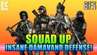 Squad Up - Amazing Damavand Peak Defense Action Packed (Battlefield 3 Gameplay/Commentary)