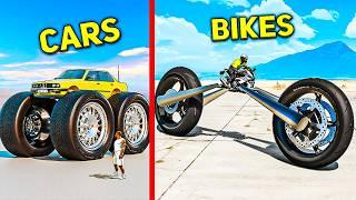 Testing big car wheels vs big bike wheels in GTA 5