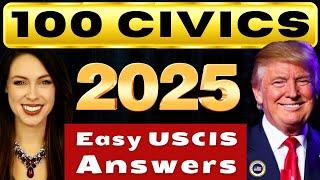 Random 2025 US Citizenship Test USCIS 100 Civics Exam Questions/Answers, Ciudadania Americana, Trump