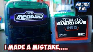 I Made A Mistake! Mega Everdrive Pro Compared To TerraOnion Mega SD Game Loading... My Bad!