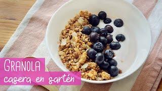 Receta GRANOLA casera en SARTÉN (sin horno) | Fácil y rápida | Chocoreto Recetas