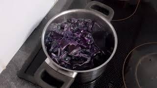 Eier färben mit Rotkohl