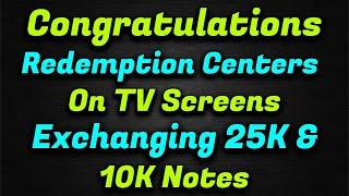 Iraqi DinarCongratulations Redemption Centers on TV Screens Exchanging 25K & 10K Notes IQD NEWS