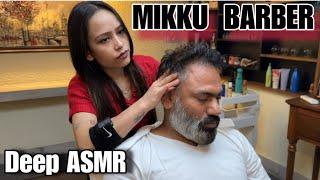 Asmr head massage by MIKKU BARBER Indian barber ! Relax stress n Imsomnia