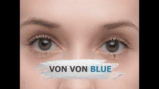 Голубые линзы Von Von Blue - EOS (Корея)