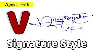  Vijayasarathi Name Signature Style | V Signature Style | Signature Style of My Name Vijayasarathi