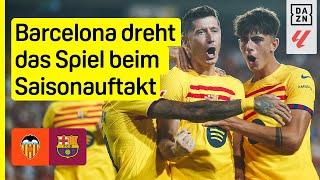 Lewa-Doppelpack lässt Flick bei Debüt jubeln: Valencia - FC Barcelona | LaLiga | DAZN