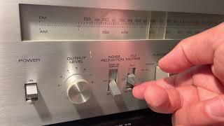 YAMAHA CT-810 AM/FM STEREO TUNER - Demo Test with Speakers