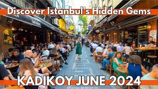 ISTANBUL TURKEY ASIAN SIDE 4K WALKING TOUR KADIKOY BAZAAR,MARKETS,STREET FOODS,RESTAURANTS,SHOPS