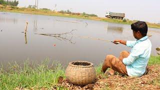 Fishing Video || I was amazed at the fishing talent of the traditional boy || Fish catching trap