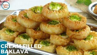 Cream Filled Baklava Recipe by Cooking Mate