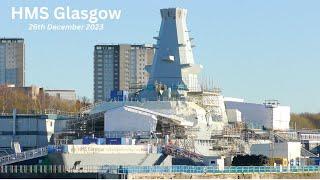 HMS Glasgow in dry dock