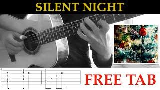 Silent Night (Christmas Carol) - Fingerstyle Guitar Cover + free TAB