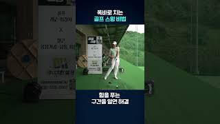 똑바로 치는 골프 스윙 비법 #탈골스윙