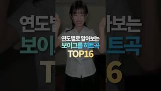 연도별로 알아보는 보이그룹 히트곡 TOP16