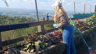 Pintando a tábua das flores