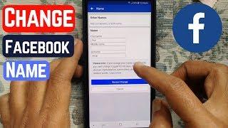 How to Change Facebook Name in Android Phone
