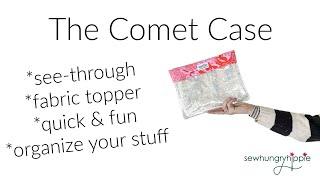 See-through Comet Case zipper pouch